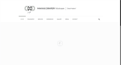 Desktop Screenshot of makkasdrapery.com