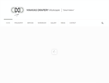 Tablet Screenshot of makkasdrapery.com